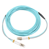 Green Armored LC-LC Fiber Patch Cable for UV Printers (7m/10m)