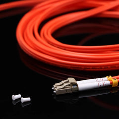 Orange Square-Head Dual-Core Fiber