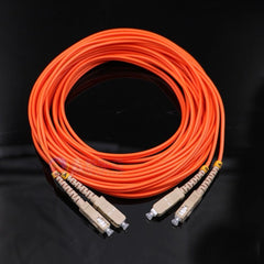 Orange Square-Head Dual-Core Fiber