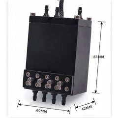 Sub Ink Cartridge – Galaxy UV Flatbed Black 4-Valve Aluminum Cartridge