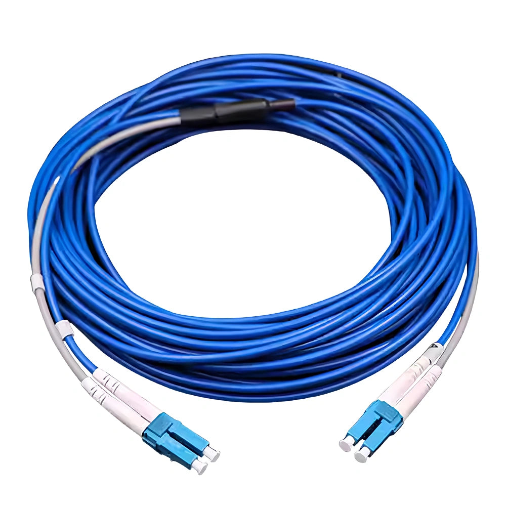 Blue 13M Armored LC-LC Single Mode Fiber Cable for UV Printers