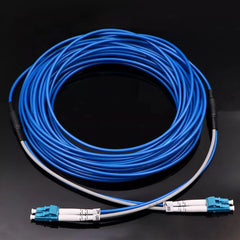 Blue 13M Armored LC-LC Single Mode Fiber Cable for UV Printers