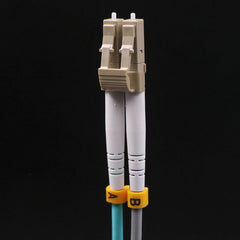 Green Armored LC-LC Fiber Patch Cable for UV Printers (7m/10m)