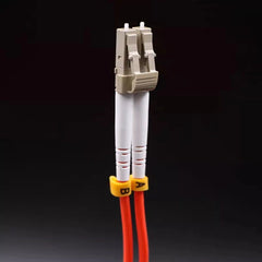 Orange Square-Head Dual-Core Fiber