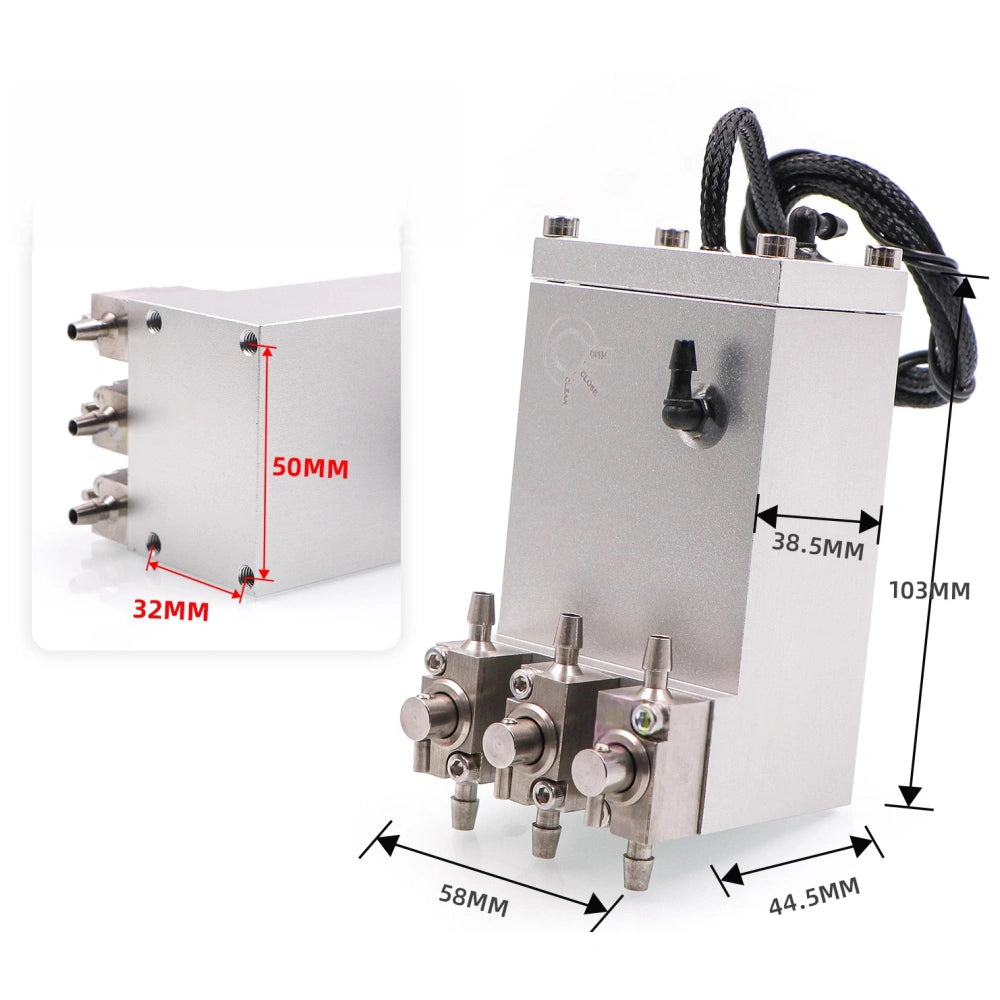 Sub Ink Cartridge – 3-Valve Type for UV Flatbed and Roll-to-Roll Printer